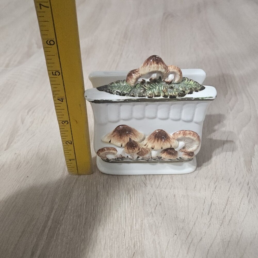 Vintage Mushroom Napkin Holder Home Decor Retro Magical Kitchen Ceramic - Picture 8 of 10